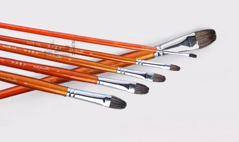 Art supplies stone irrigation hair gouache 6 pcs Artist oil painting brush sets of brush sets watercolor art supplies    Home Decor Supply | Online Retail | ShoreShopper.com