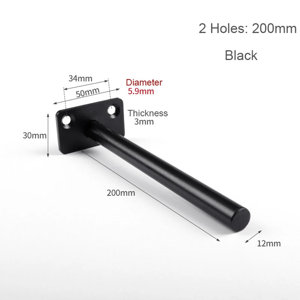 T Shape Concealed Shelf Brackets Floating  Wall Shelf Supports Screw Mounting Plate Multi sizes Metal Brackets    Home Decor Supply | Online Retail | ShoreShopper.com
