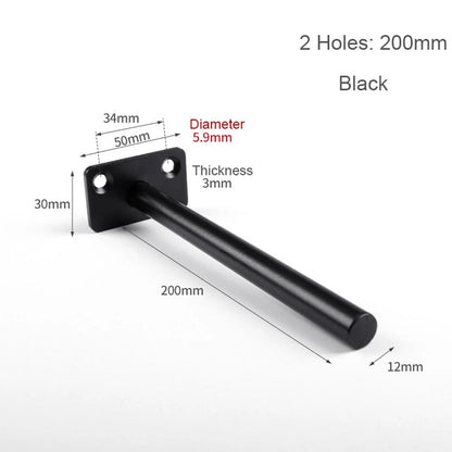 T Shape Concealed Shelf Brackets Floating  Wall Shelf Supports Screw Mounting Plate Multi sizes Metal Brackets    Home Decor Supply | Online Retail | ShoreShopper.com