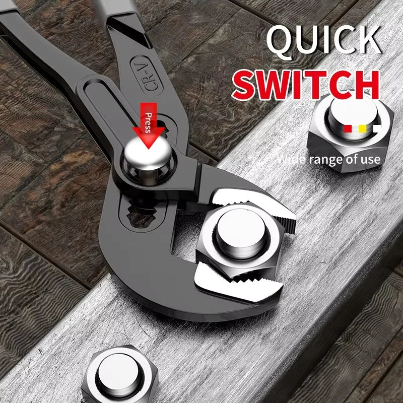 Water Pump Pliers Quick-Release Plumbing Pliers Pipe Wrench Adjustable Water Pipe Clamp Pliers Household Hand Tools Multi-functi    Home Decor Supply | Online Retail | ShoreShopper.com