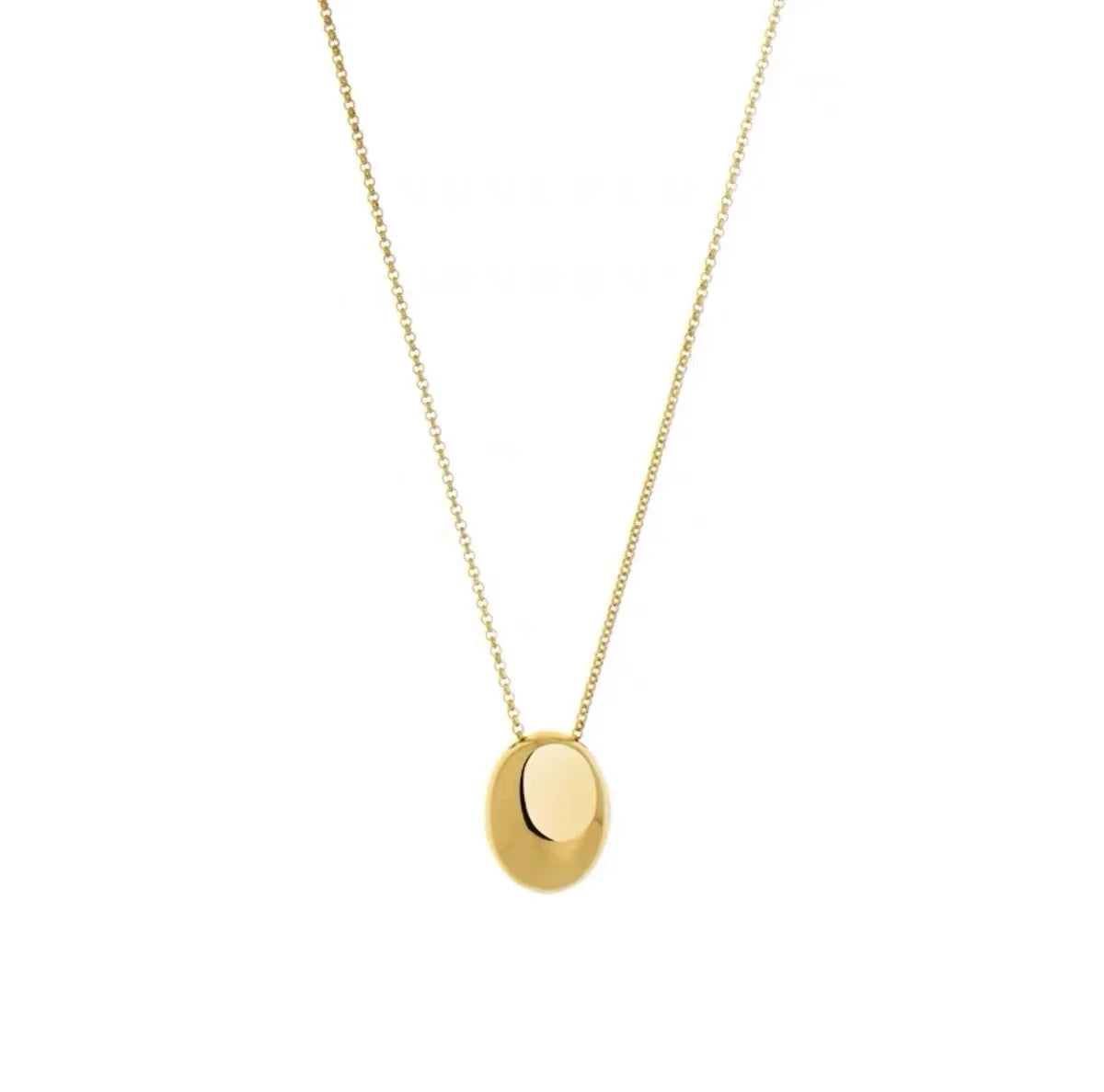 European and American Oval Pendant stainless steel Gold Color Long Necklace Fashion Jewelry Accessories Sweater Chian For Womens    Home Decor Supply | Online Retail | ShoreShopper.com
