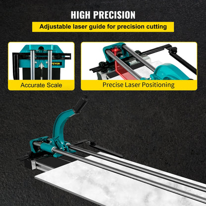 SucceBuy 1200MM Tile Cutter High Precision Manual Ceramic Floor Tiles Tile Cutter  48 In Cutting Machine for Precision Cutting    Home Decor Supply | Online Retail | ShoreShopper.com
