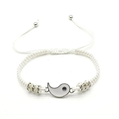 2 PC Jewelry Set Couple Black White Tai Chi Bracelet Rope Adjustable Chain Set Simple Style Daily Wear Jewelry    Home Decor Supply | Online Retail | ShoreShopper.com