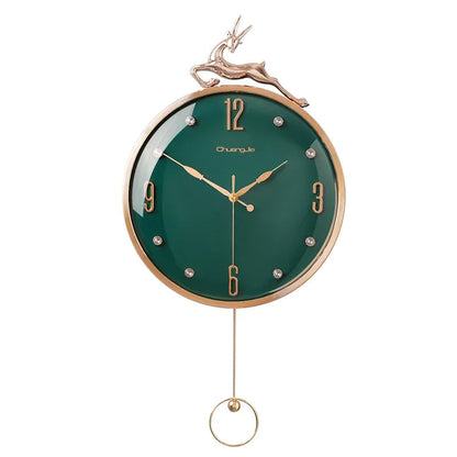 13 Inch Auspicious Deer Wall Clock Nordic Brief Design Living Room Decoration Kitchen Mute Clocks Art Wall Watch Home Decor NEW    Home Decor Supply | Online Retail | ShoreShopper.com