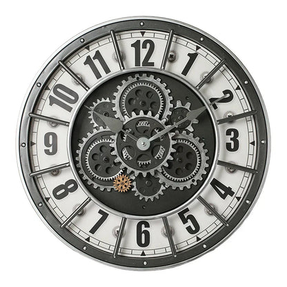 Retro Industrial Roman Wall Clock  Gear Rotation Clock Living Room Decorative Wall Clock Stylish Silent Wall Clock Quartz Clock    Home Decor Supply | Online Retail | ShoreShopper.com