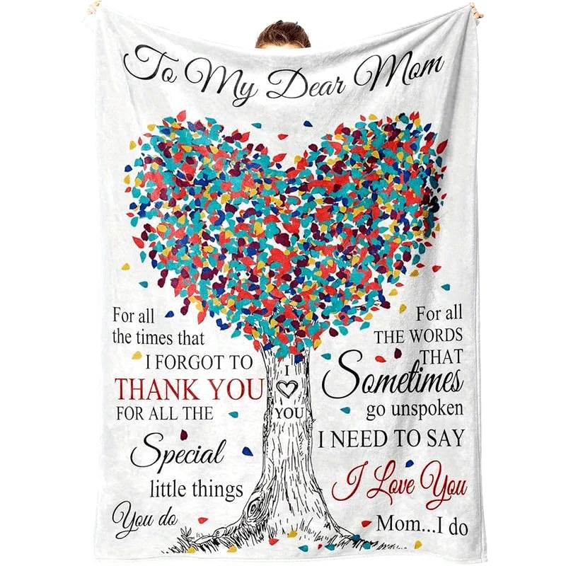 [Soft Flannel Mom Blanket] Super Soft Flannel Throw Blanket - Gifts for Mom from Daughter Son - Mom Birthday Gifts    Home Decor Supply | Online Retail | ShoreShopper.com