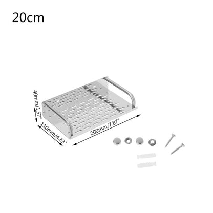 Stainless Steel Kitchen Bathroom Shelf Wall-mounted Storage Rack Single Layer    Home Decor Supply | Online Retail | ShoreShopper.com