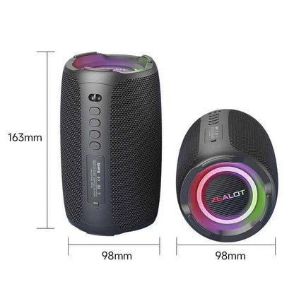 S61 Bluetooth Speaker,with IPX6 Waterproof Protection and Outdoor Bass Sound for Backyard and Beach Party,10W Loudspeaker