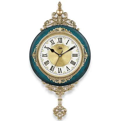 Retro European Style Wall Clock Watch Living Room Mute Pendulum Clock Elegant Taste Family Gift Art Decoration    Home Decor Supply | Online Retail | ShoreShopper.com