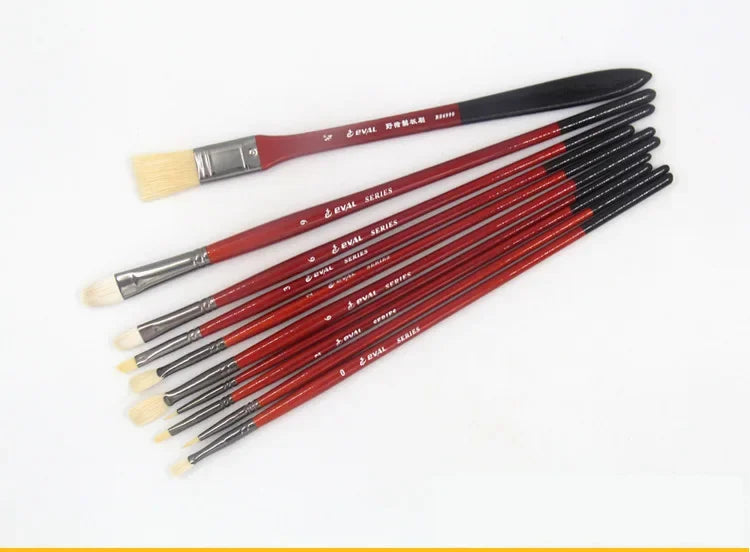 10 multi-functional artist paint brushes Bristle, wool, nylon hair Birch short rod acrylic oil painting gouache pens paint brush    Home Decor Supply | Online Retail | ShoreShopper.com