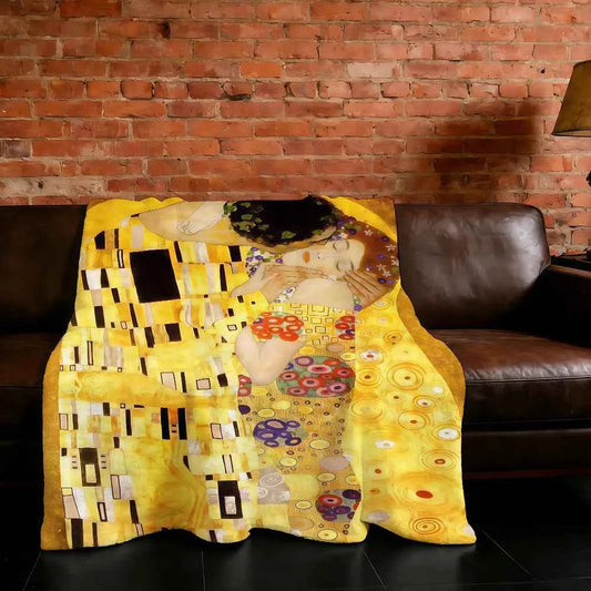 Blanket Super Warm Comfortable Plush Throw K-Klimt Blanket G-Gustav Kiss Child Home Sofa Bedroom The Gift