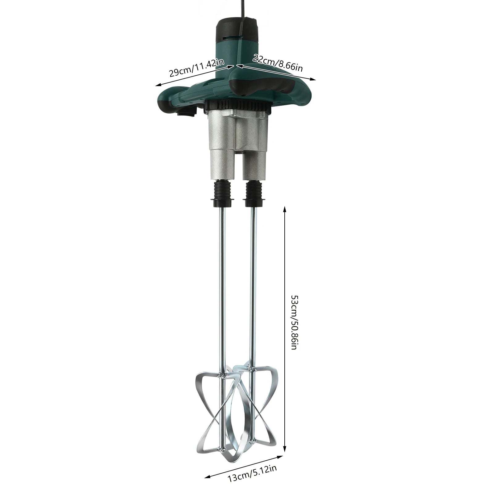 2 Paddle Cement Mixer Mortar Stirrer Concrete Paint Mortar Hand Mixer 6  Speeds Optional Red 1800W / Green 2800W    Home Decor Supply | Online Retail | ShoreShopper.com