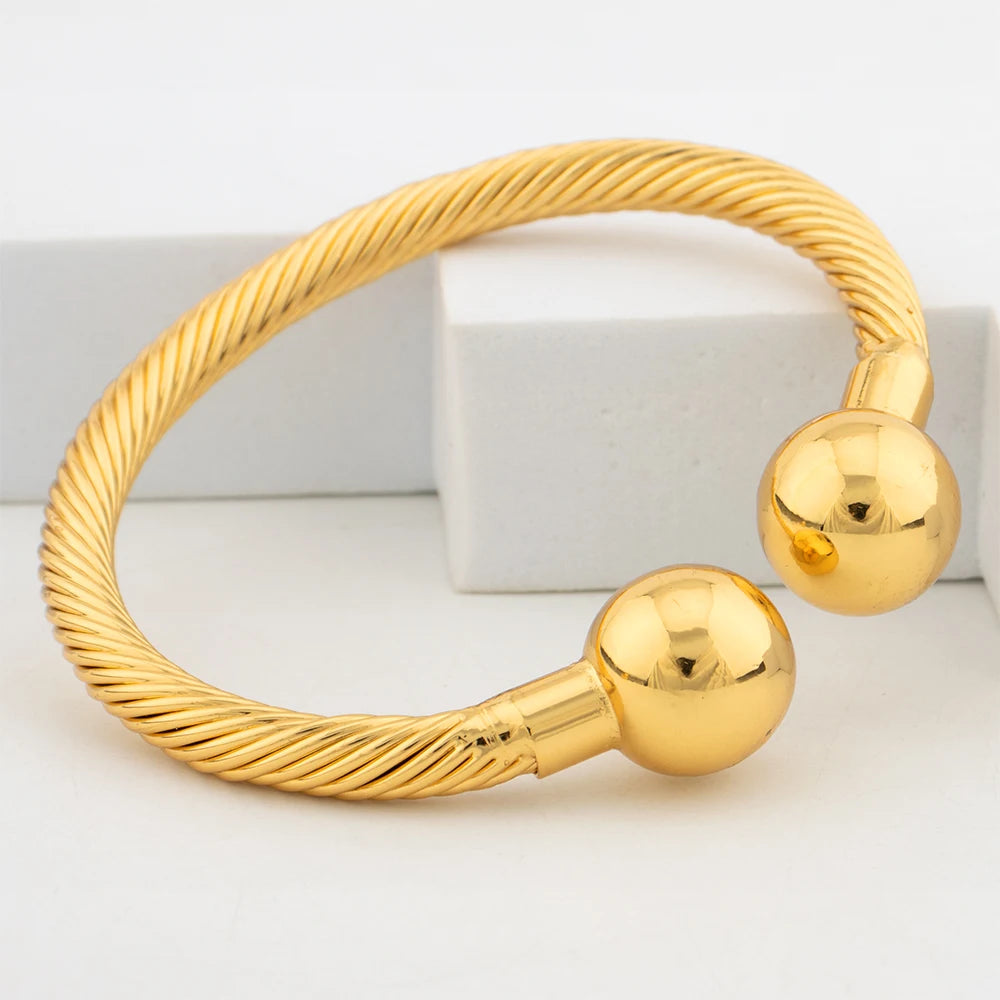 Exquisite Fashion Jewelry Set for Women Arab Gold Color Luxury Necklace Earrings Bangle Ring Set Weddings Dubai Party Daily Wear    Home Decor Supply | Online Retail | ShoreShopper.com