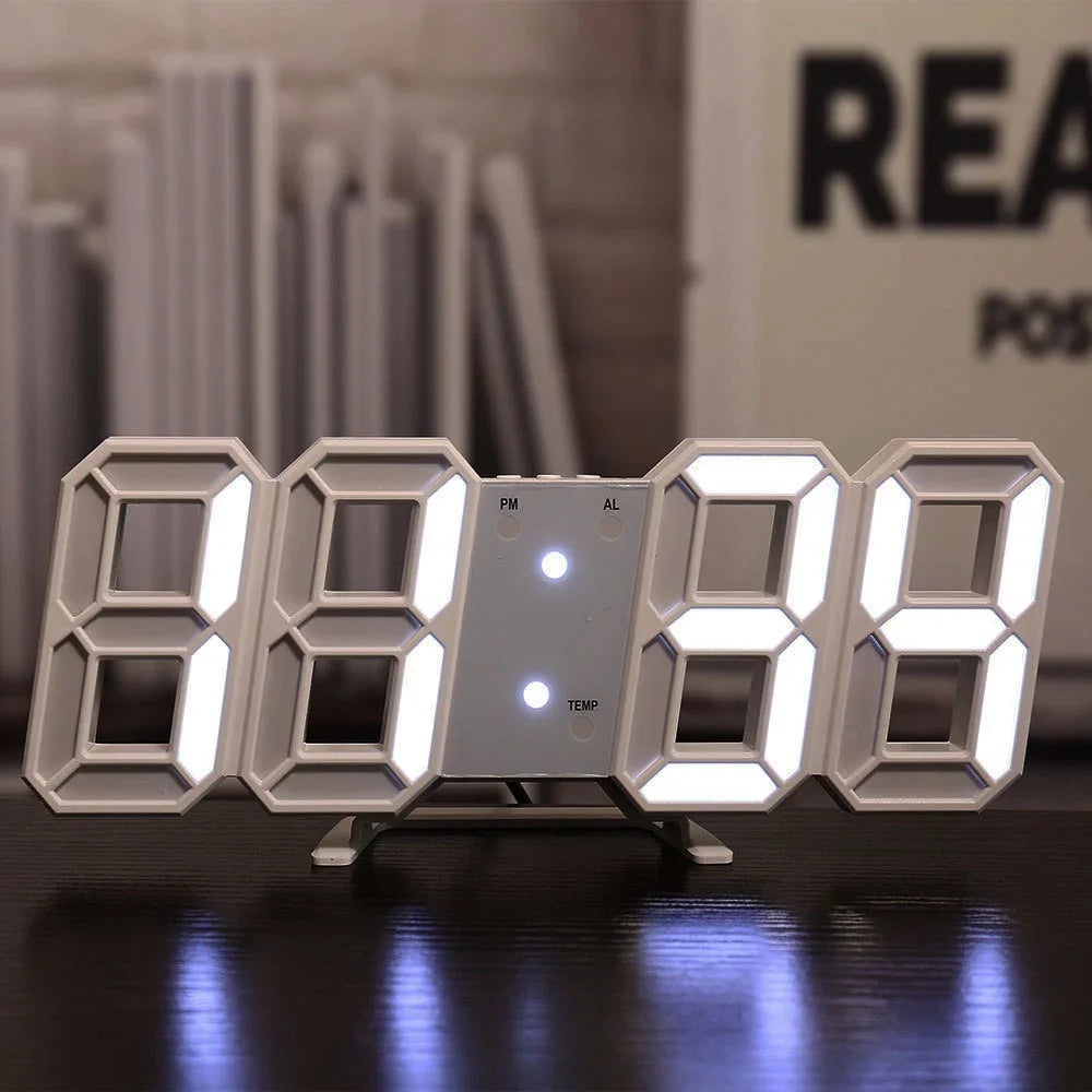 3D LED Digital Clock 12/24H Time Display Colorful Clock for Office/Living Room/Meeting Room/Kitchen    Home Decor Supply | Online Retail | ShoreShopper.com