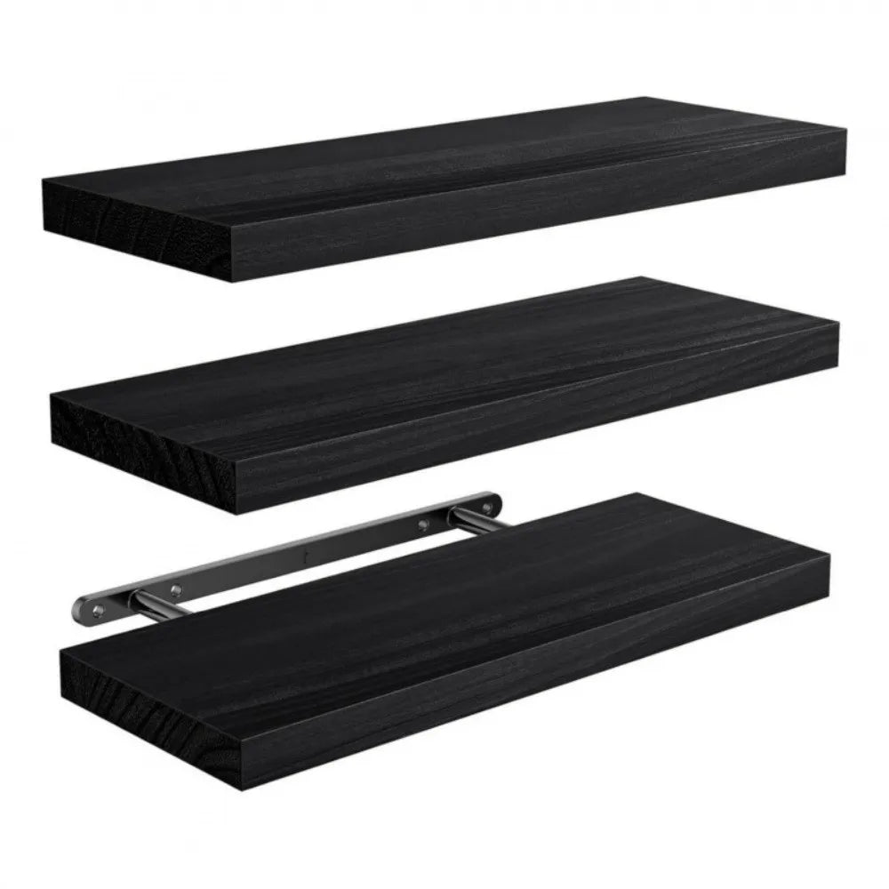 Solid Wood Solid Wooden Floating Shelves Wall Mounted Storage Rack Wall Mounted Bookshelf Floating Design Book Shelf    Home Decor Supply | Online Retail | ShoreShopper.com