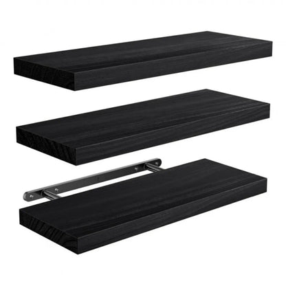 Solid Wood Solid Wooden Floating Shelves Wall Mounted Storage Rack Wall Mounted Bookshelf Floating Design Book Shelf    Home Decor Supply | Online Retail | ShoreShopper.com