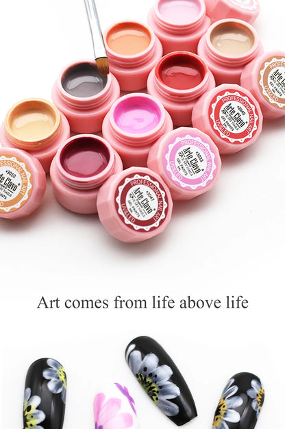 Arte Clavo Painting Gel 72 Colors 5ml Professional Nail Paint Color Gel Polish For Nail Art UV Gel Lacquer Gel Top Coat Manicure    Home Decor Supply | Online Retail | ShoreShopper.com