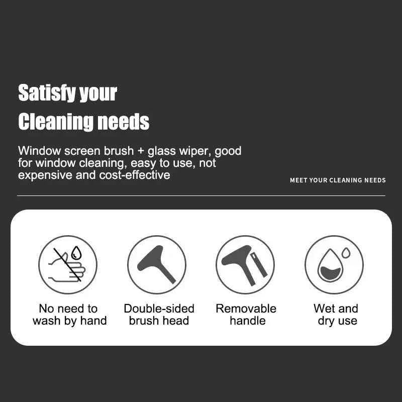 Cleaning Brush Window Screen Special Cleaning Brush Multi Purpose Window Mesh Screen Cleaner Hand-held Window Screen Clean Tools