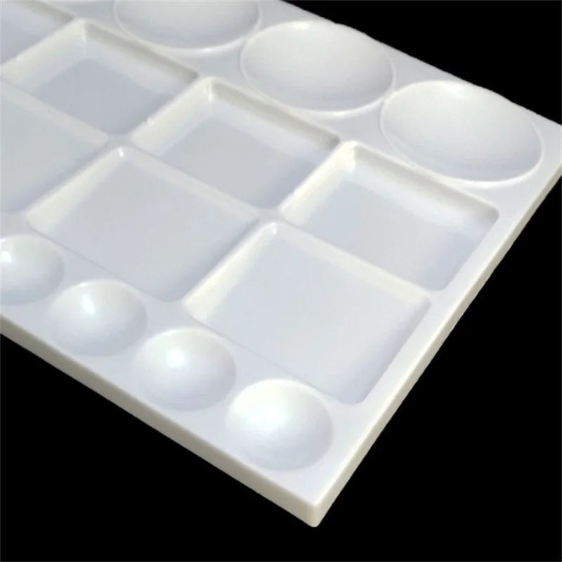 1Pc Oil Paint Water Coloring Palette For Kids Children Adults Art Acrylic Drawing Tray Plastic Pallet Student Stationery    Home Decor Supply | Online Retail | ShoreShopper.com