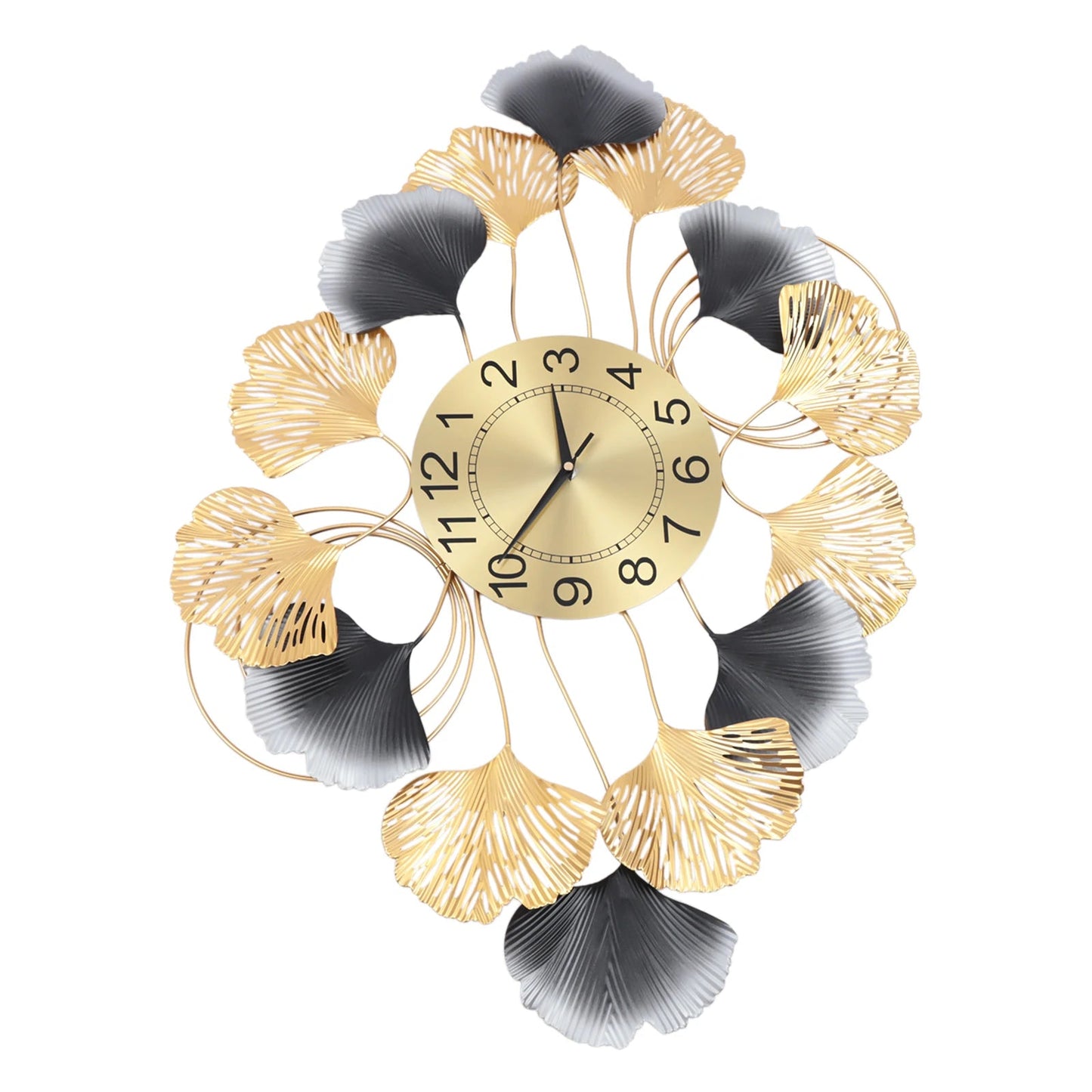 Background Art Display Design Round Gold Clock 8"    Home Decor Supply | Online Retail | ShoreShopper.com