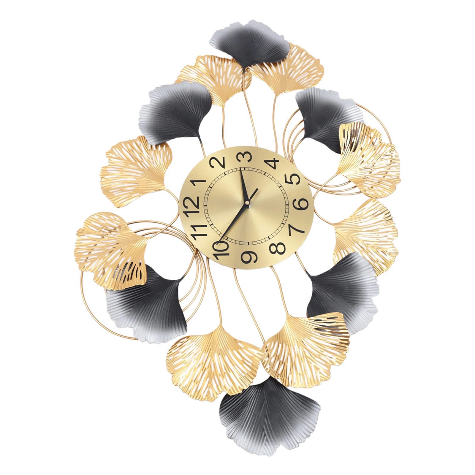 Background Art Display Design Round Gold Clock 8"    Home Decor Supply | Online Retail | ShoreShopper.com
