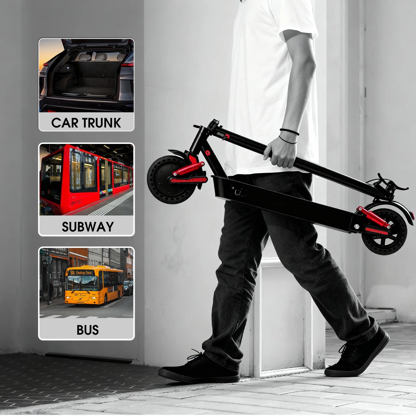 HUANCI D06 500W e scooter Electric Scooters 32km/h escooters Escooter scooter electric for adults eScooter Dual Shock Absorbers - ShoreCo.Shop