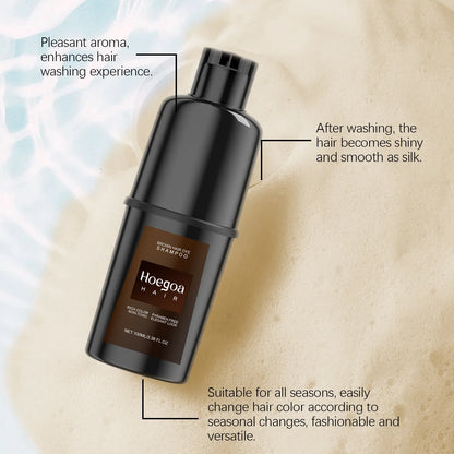 Hair Dye Shampoo Diy Natural Black Color Repair Gray White Hair Non Irritating Hair Coloring Shampoo - ShoreCo.Shop