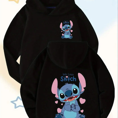 Fashionable Disney Children's Hoodies, Autumn and Winter Girls'  Boys' Clothes Outdoor Sweatshirts Soft Long-sleeved Pullovers - ShoreCo.Shop