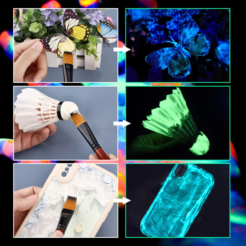 20/30g Fluorescent Pigment Long-Lasting Luminous Paints Auto Glow Glow In Dark Acrylic Paints For Artwork Party Supplies    Home Decor Supply | Online Retail | ShoreShopper.com
