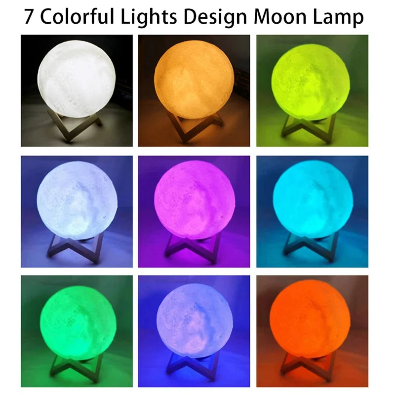 Book Light LED Moon Light Galaxy Light, Moon Night Light, Girl, Boy, Child Birthday Gift, Bedroom Decoration Indoor lighting - ShoreCo.Shop