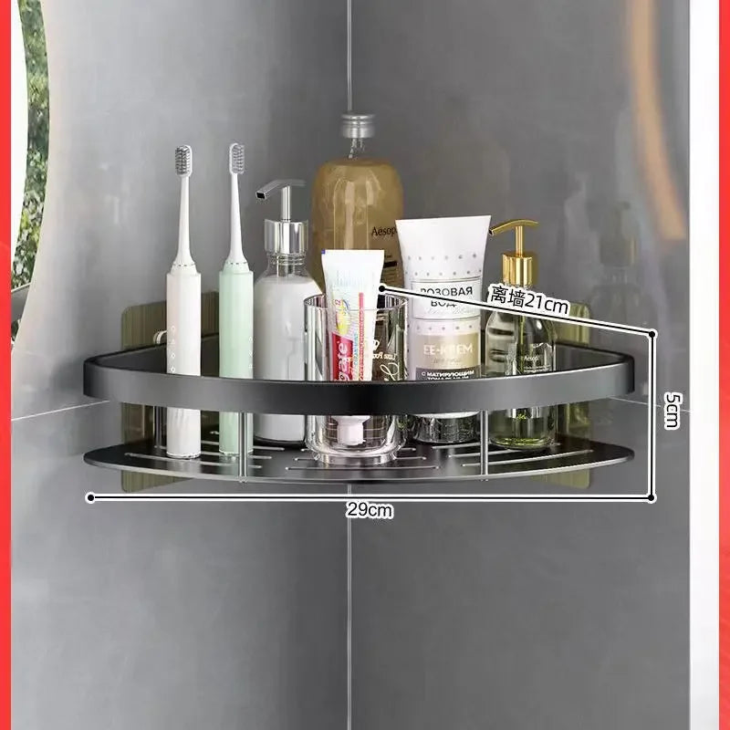 Bathroom Shelf Aluminum Alloy Shampoo Rack Makeup Storage Organizer Shower Shelf Bathroom Accessories No Drill Wall Corner Shelf    Home Decor Supply | Online Retail | ShoreShopper.com