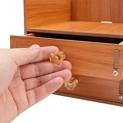 Wooden Desk Organizer W/ Drawer File Storage Desk Monitor Riser Computer Stand    Home Decor Supply | Online Retail | ShoreShopper.com
