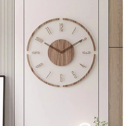 Hot Wall Clock Living Room Decoration Solid Wood Creative Silent Nordic Simple Quartz Clock Luxury Wall Watch Decor Fashion    Home Decor Supply | Online Retail | ShoreShopper.com