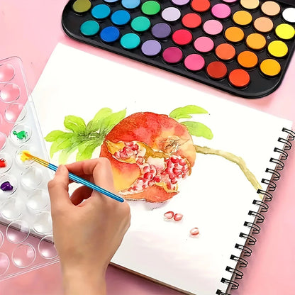 48 Colors Watercolor Paint Set with Brush - Washable,Vibrant & Blendable - Perfect for Adults Painting,Crafting & Art Projects    Home Decor Supply | Online Retail | ShoreShopper.com