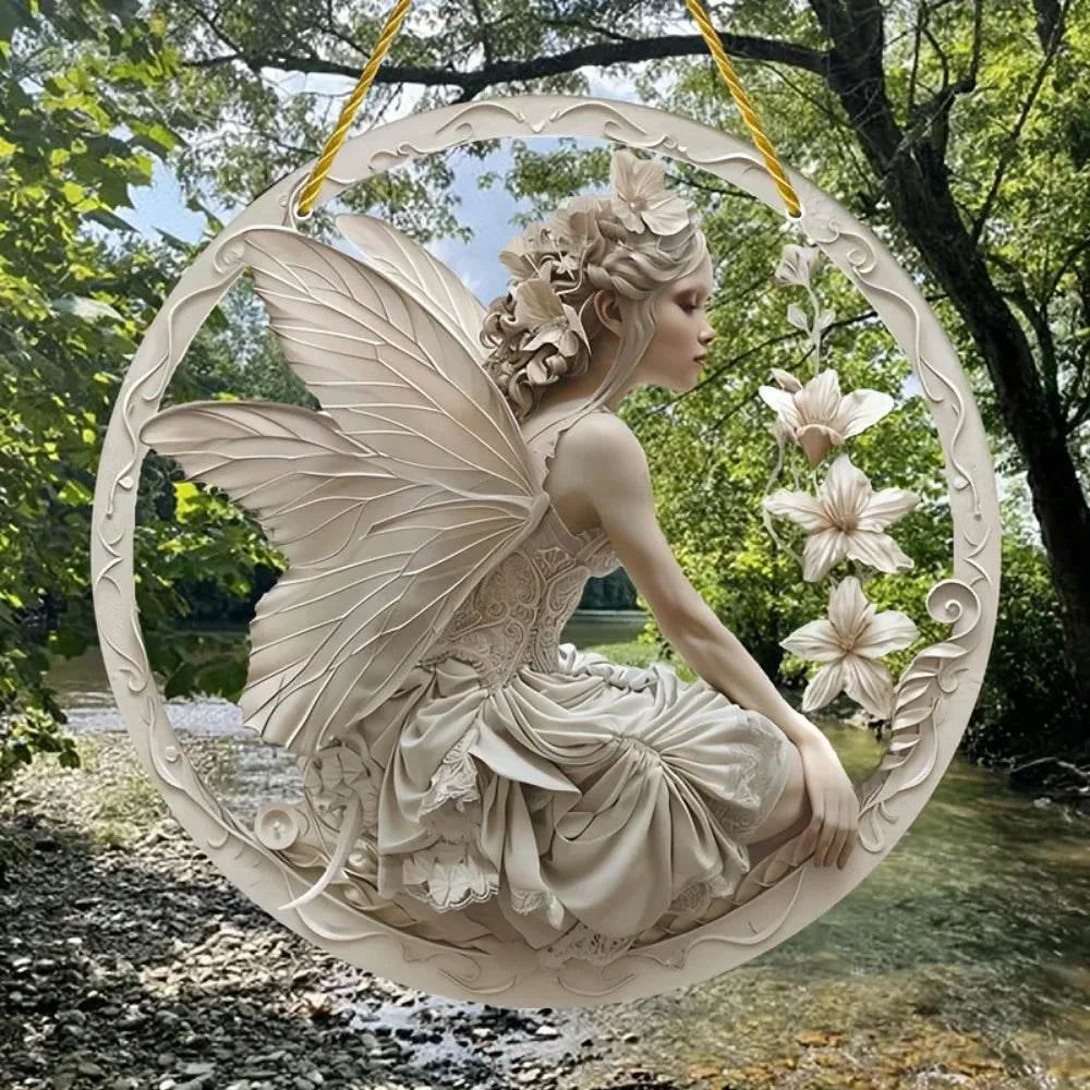 Enchanting Elf Fairy Acrylic Sun Catcher Window Door Display, Seasonal Summer Decor - for Home, Bar, for Daily Christmas Decor    Your Coastal Marketplace | Shoreshopper.com