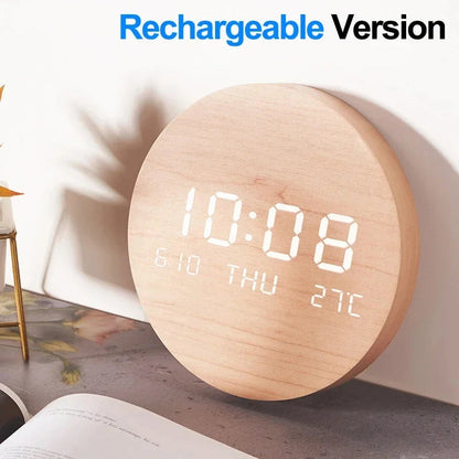 LED Digital Wall Clock Temperature Date Time Multi-function Display Living Room Home Bedroom Silent Clock Fashion Wall Clock    Home Decor Supply | Online Retail | ShoreShopper.com