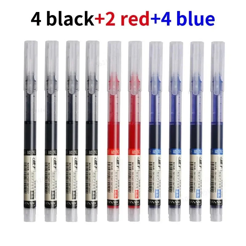 10Pcs/set High Quality Needle Type Gel Pens Straight Liquid Ballpoint Pen Kawaii Stationery School Office Supplies Writing    Home Decor Supply | Online Retail | ShoreShopper.com