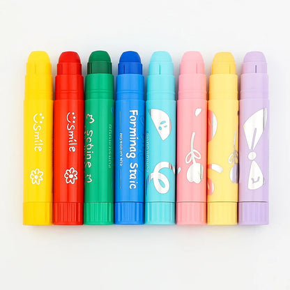 8/12 Colors Crafts Paint Sticks Color Solid Painting Stick Washable Paint Sticks Drawing Graffiti Art for Kids and Students    Home Decor Supply | Online Retail | ShoreShopper.com