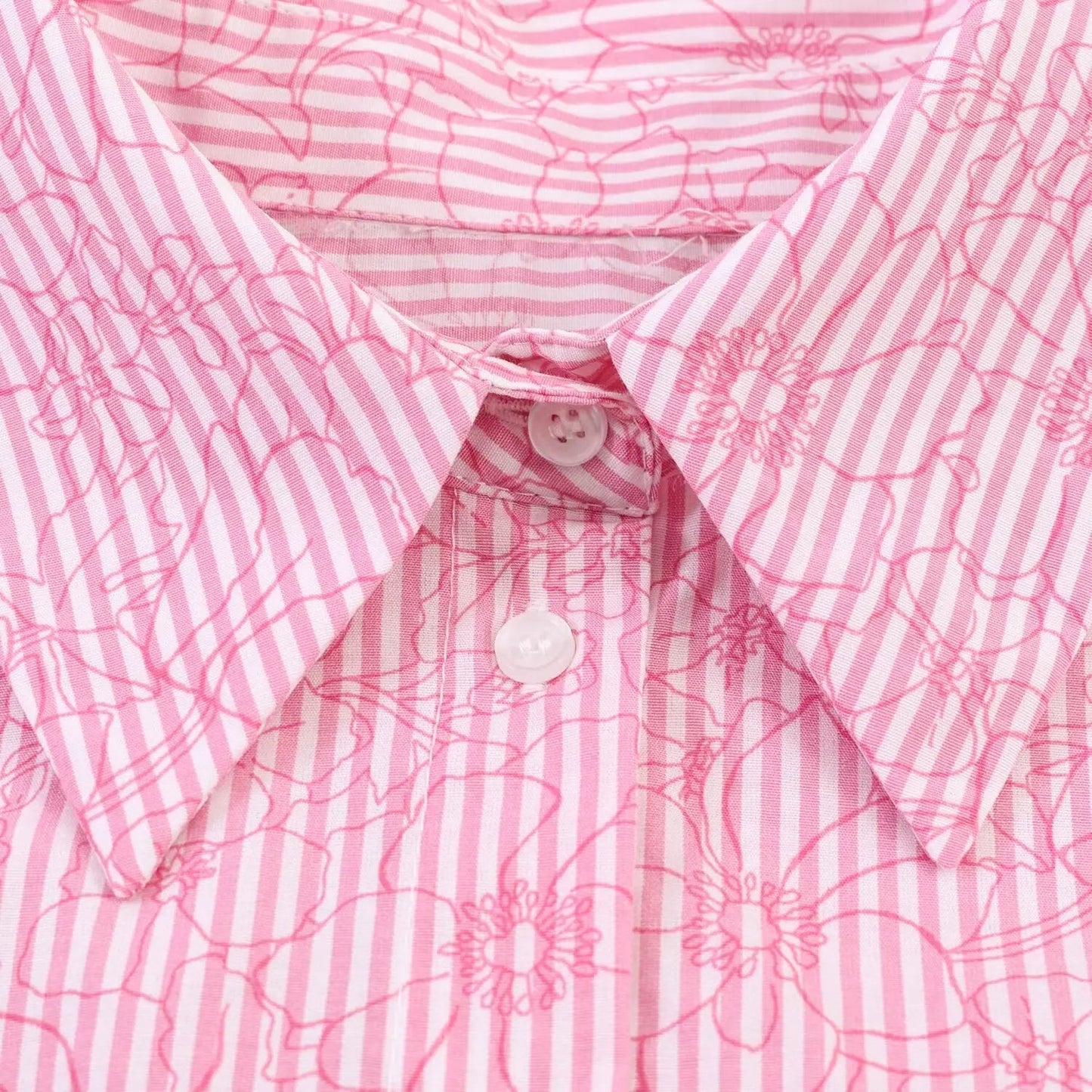 Women's Shirts Spring Summer  Female Lapel Print Striped Shirt Lady Elegant Blouses Casual Temperament Chic Ladies Tops Mujer    Your Coastal Marketplace | Shoreshopper.com