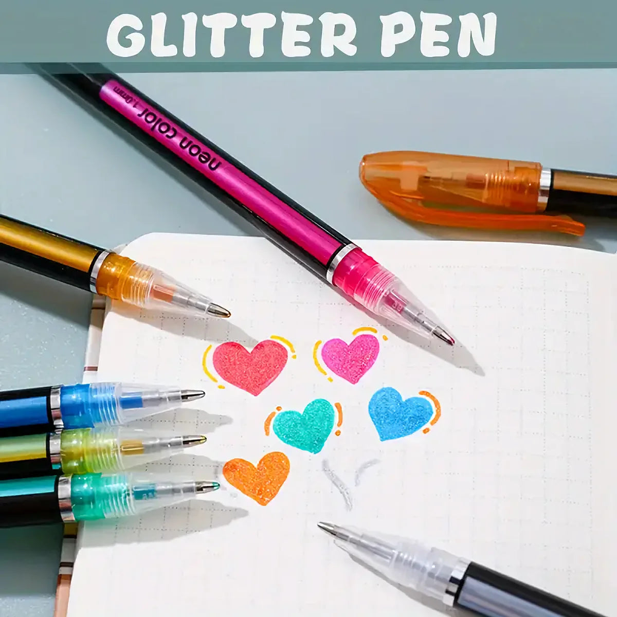 60pcs Multi-Color Pen Set - Glitter, Metallic, Neon, Pastel & Classic Shades - Water-Based Gel Pens for Writing, Drawing    Home Decor Supply | Online Retail | ShoreShopper.com