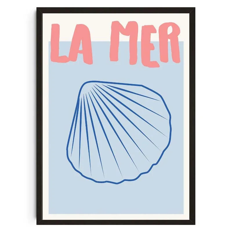 Seashells Meet Me At The Beach Poster Summer Sea Bikini Coastal Quotes Canvas Painting Trendy Wall Art Room Home Decor    Your Coastal Marketplace | Shoreshopper.com