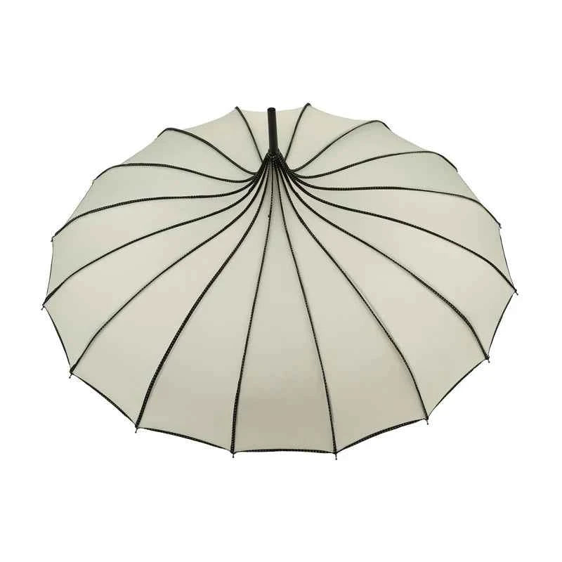 Windproof Folding Umbrella, UV Protective, Travel Umbrella, Wedding Party Fashion, Vintage Pagoda Umbrella