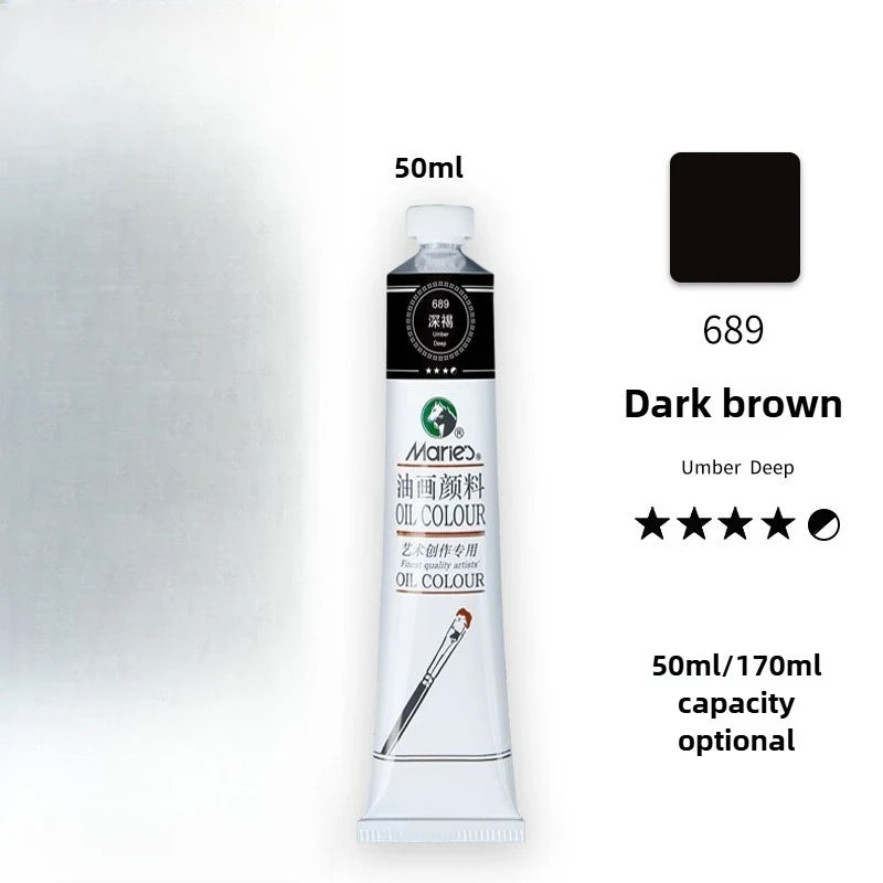 Maries Oil Paint 50ML Oil Painting Art Creation Pigment Large Oil Paint Paint Single Commonly Used 24 Colors    Home Decor Supply | Online Retail | ShoreShopper.com