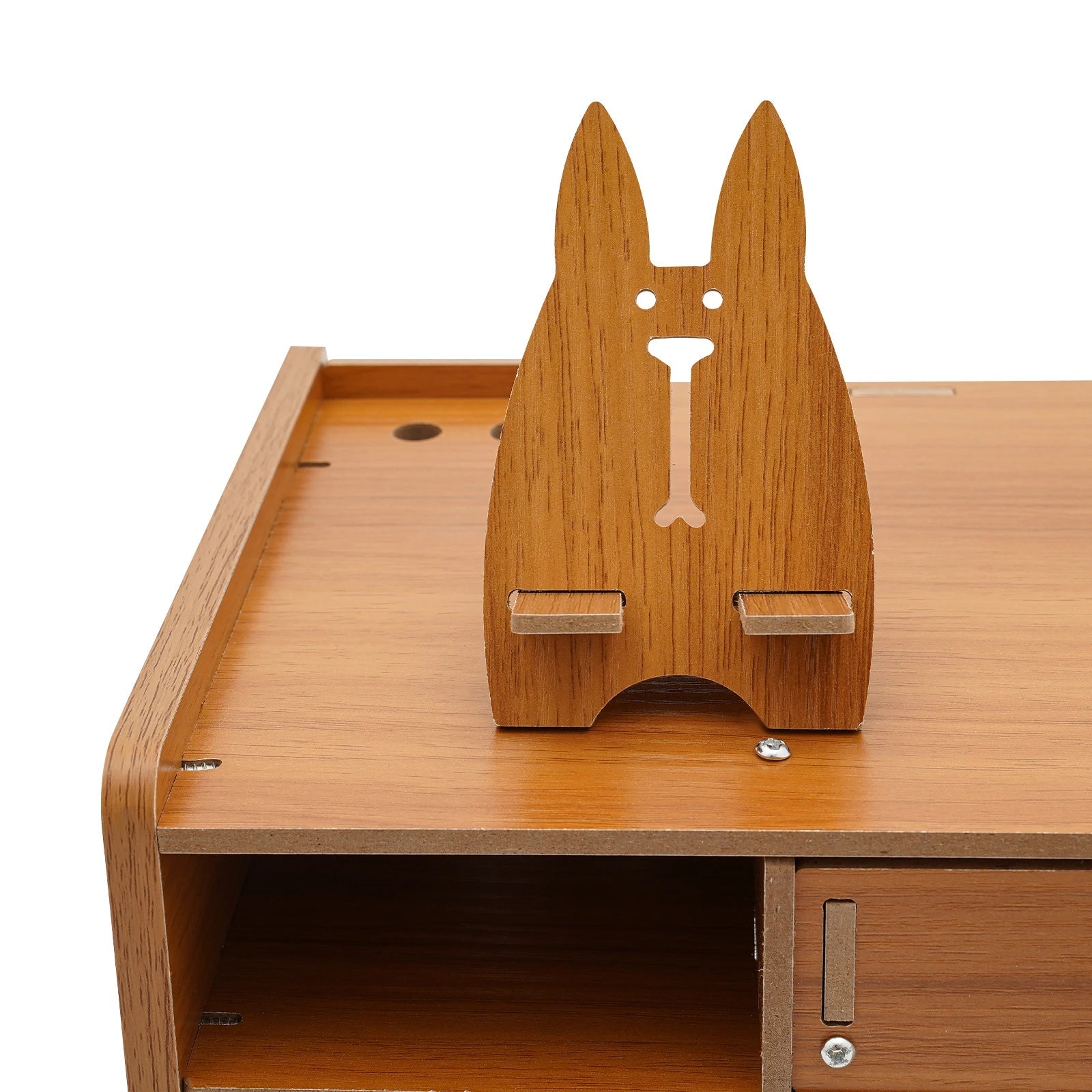 Wooden Desk Organizer W/ Drawer File Storage Desk Monitor Riser Computer Stand    Home Decor Supply | Online Retail | ShoreShopper.com