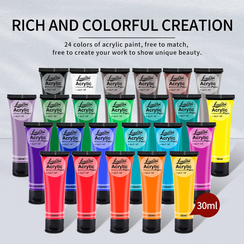 30ml Acrylic Paint for Wall Painting Waterproof And Sun Resistant Art Student Painting Materials Textile DIY Graffiti    Home Decor Supply | Online Retail | ShoreShopper.com