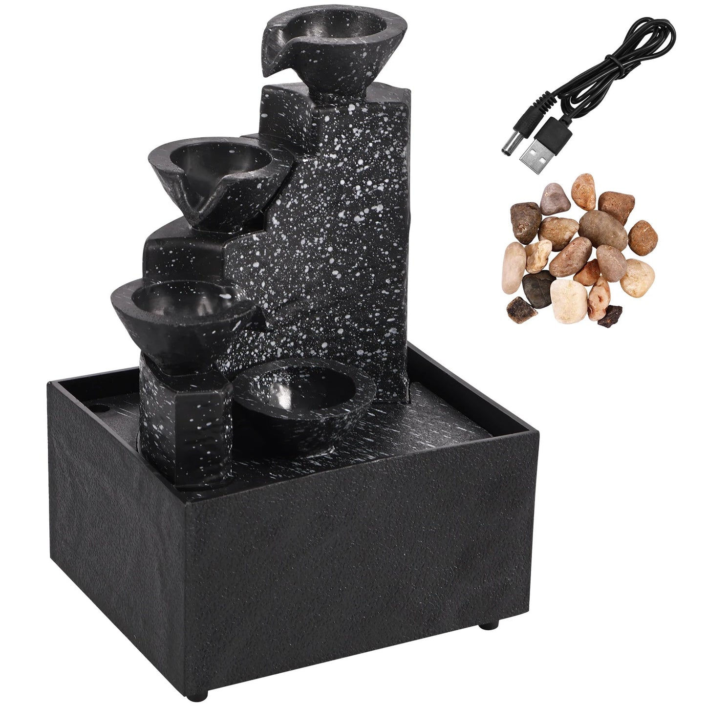 New Desktop Waterfall Decoration Creative Flowing Water Ornaments Small Living Room Office Ornaments Tabletop Fountain Ornaments    Home Decor Supply | Online Retail | ShoreShopper.com