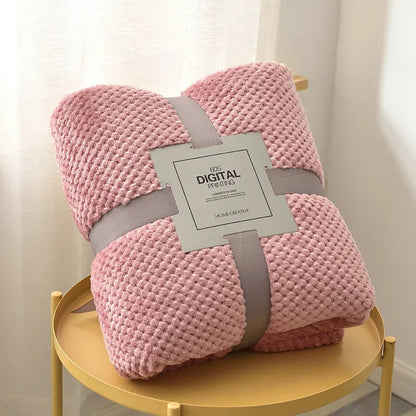 Fluffy Coral Velvet Blanket Flannel Plush Comfortable Thickened and Warm Soft Sofa Throw Blanket for Air-Conditioned Room Luxury    Your Coastal Marketplace | Shoreshopper.com