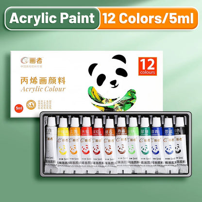 Acrylic Paint Set 12/18/24 Colors 5ml/0.17oz,Water-Proof Portable Art Rich Pigments for DlY Craft,Drawing,Painting,Canvas, Rock    Home Decor Supply | Online Retail | ShoreShopper.com