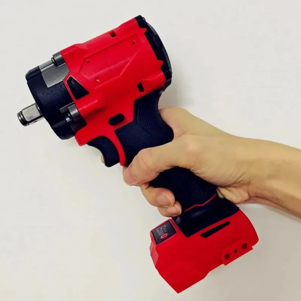 Brushless Impac Wrench 500N.m Electric Driver 1/2" Repair Cordless Screwdriver 4 Gears Power Tools for Milwaukee 18V Battery - ShoreCo.Shop