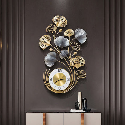 78cm Ginkgo Biloba Wall decoration, big size metal iron crafts, home clock,silent living room, and porch decoration art    Home Decor Supply | Online Retail | ShoreShopper.com